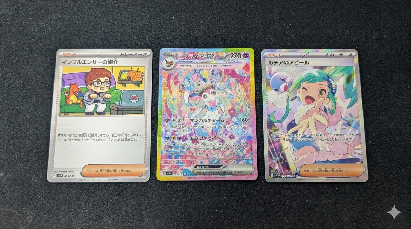 ポケカ】購入ポケモンカード紹介 ニンフィアex・ルチアのアピール